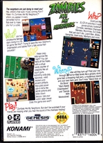 Sega Genesis Zombies Ate My Neighbors Back CoverThumbnail